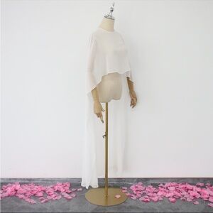 Bridal Cape in Light Ivory 63’ Length